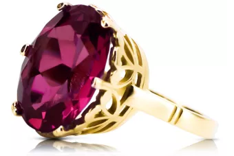 Ruby 14K Yellow gold Ring Vintage Jewlery vrc130y